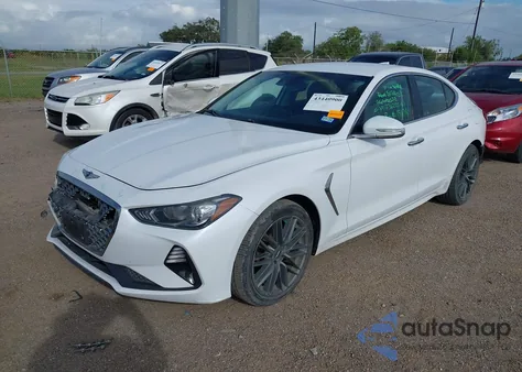 2019 Genesis G70 2.0T Advanced из США, поврежденный, VIN KMTG64LA2KU044135